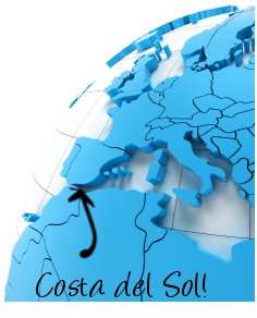 Costa del Sol, Spain on map