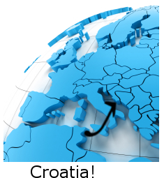 croatia on map