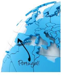 Portugal on map