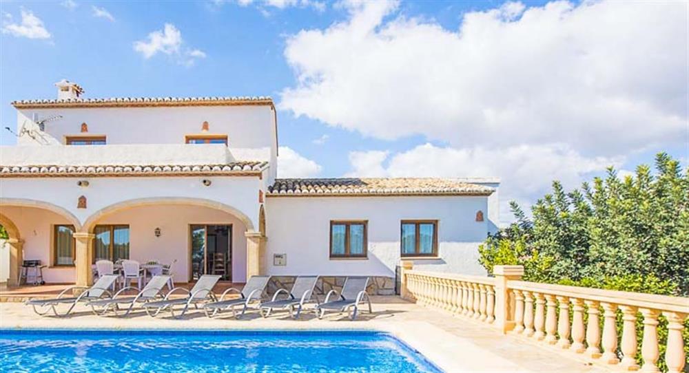 Villa Diego in Benissa, Costa Blanca has 4 bedrooms