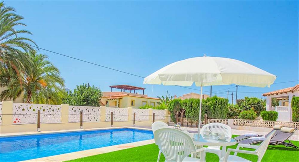 Villa Neus in Calpe, Costa Blanca has 2 bedrooms