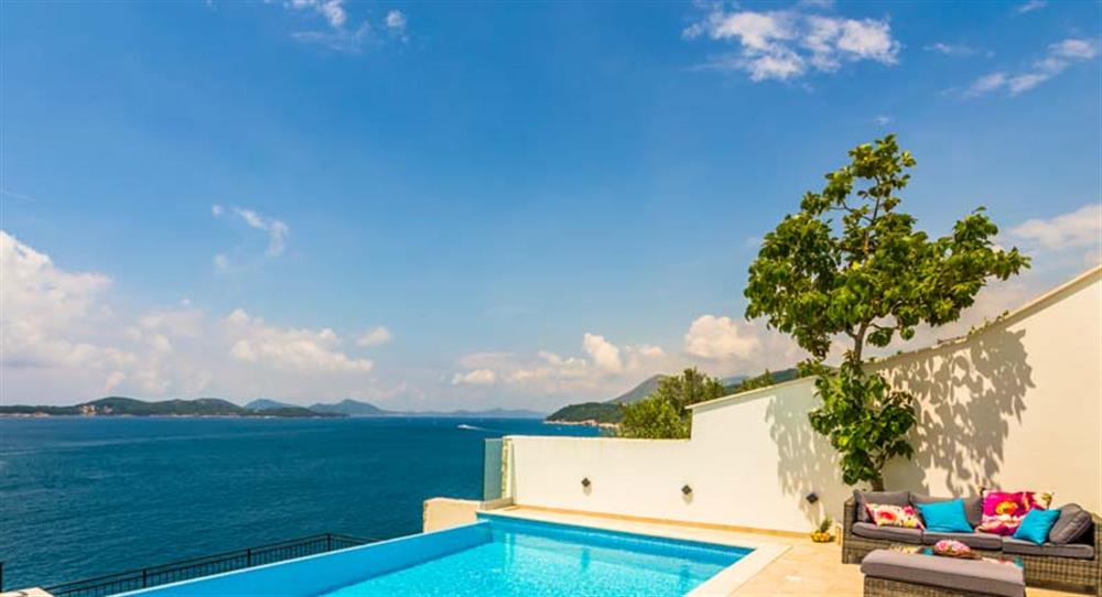 Villa Sunset Horizon in Dubrovnik, Croatia has 3 bedrooms