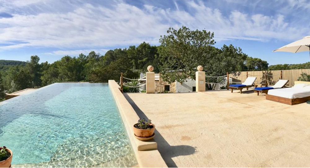 The infinity pool at Casa Jade, Ibiza