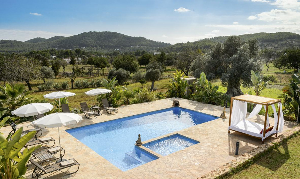 The rural setting around Casa San Carlos on Ibiza