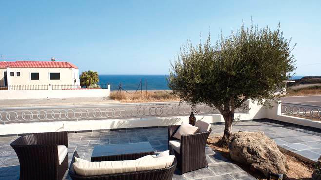 Close to coast, Galazio Villa has sea views