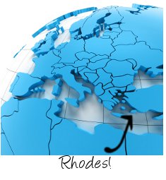 Rhodes on map